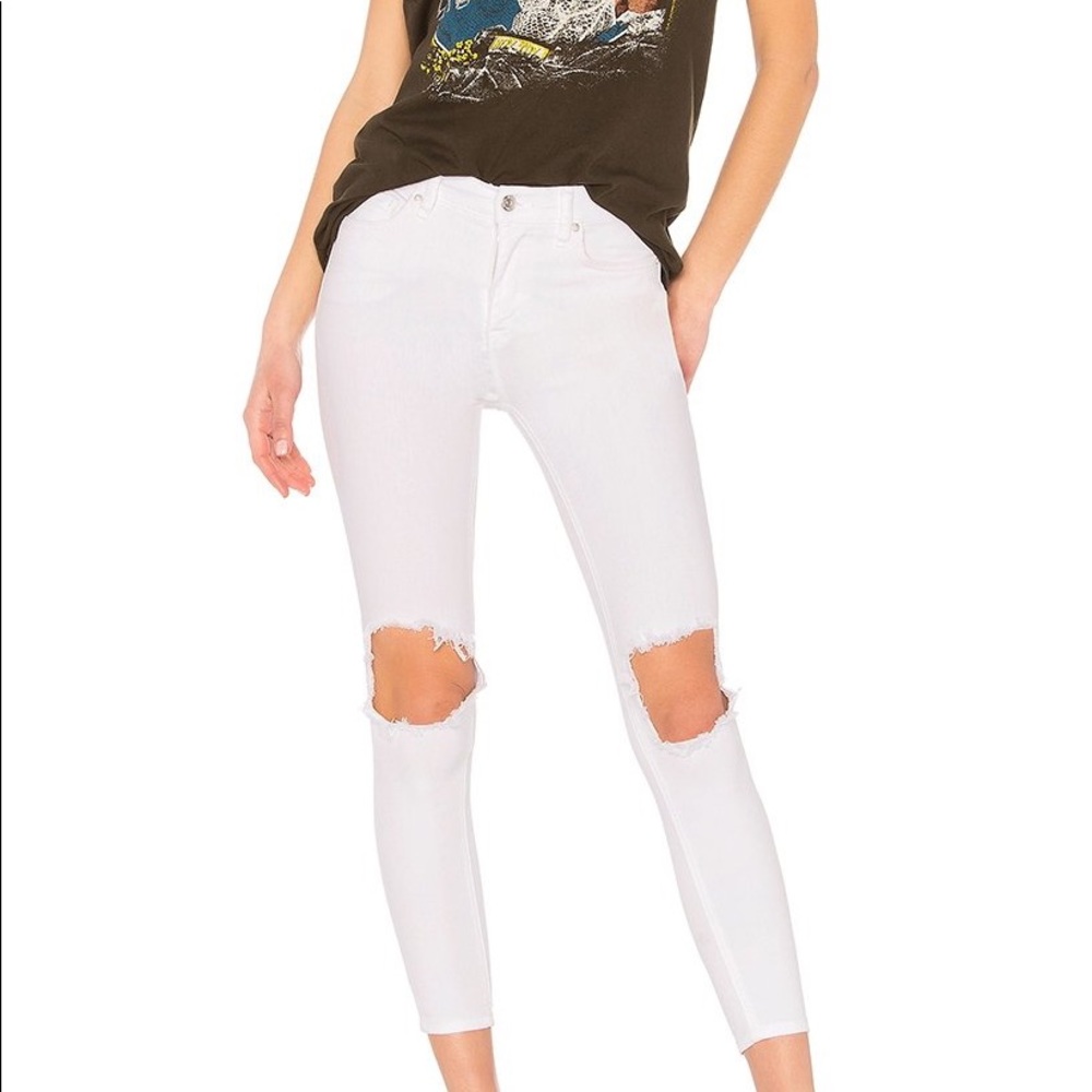 Free People Busted Knee Skinny Jeans